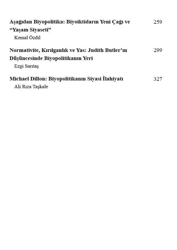 Biyopolitika - Cilt 2 / Foucault’dan Günümüze Biyopolitikanın İzdüşümleri