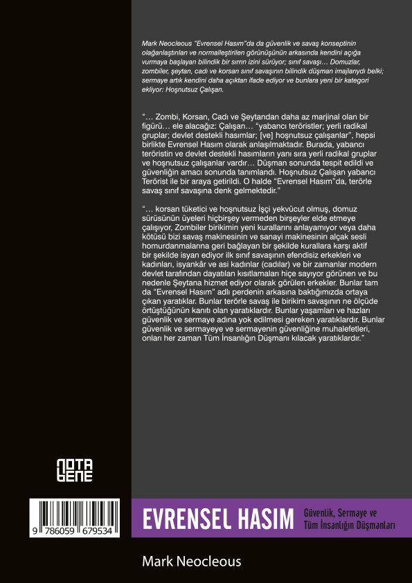 Evrensel Hasım Güvenlik, Sermaye ve Tüm İnsanlığın Düşmanları