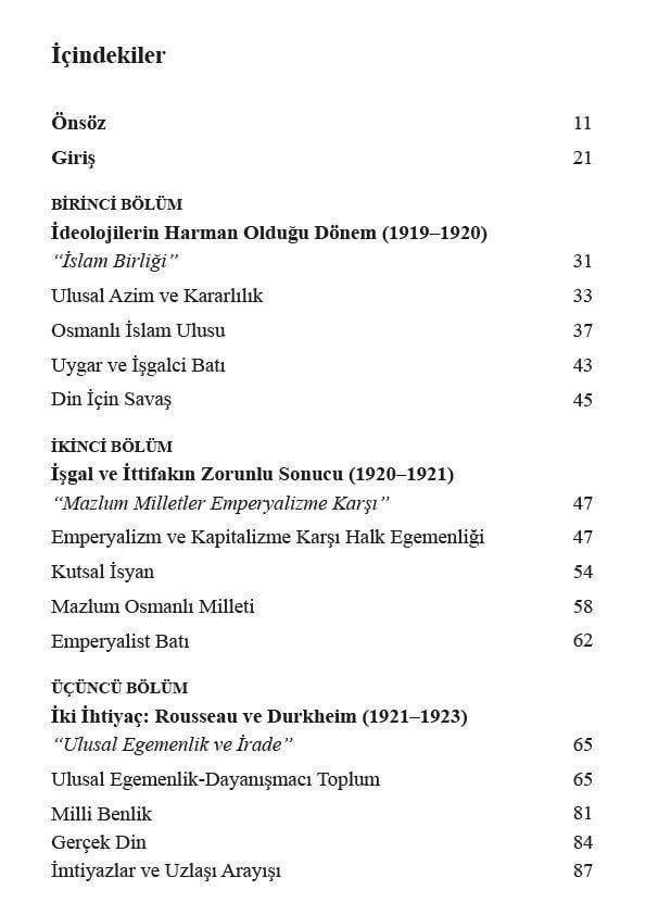 Mustafa Kemal'in Cumhuriyet Söylemi - Halkçılık, Milliyetçilik, Batıcılık, Laiklik (1919-1938)