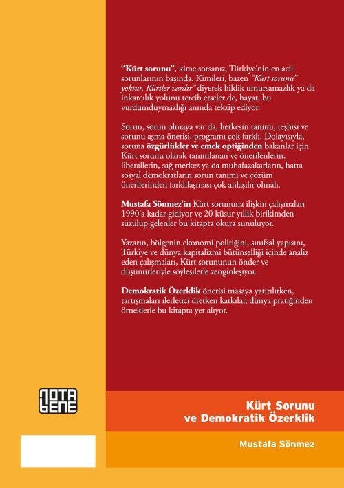 Kürt Sorunu ve Demokratik Özerklik