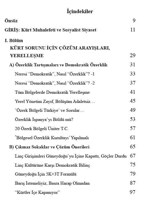 Kürt Sorunu ve Demokratik Özerklik