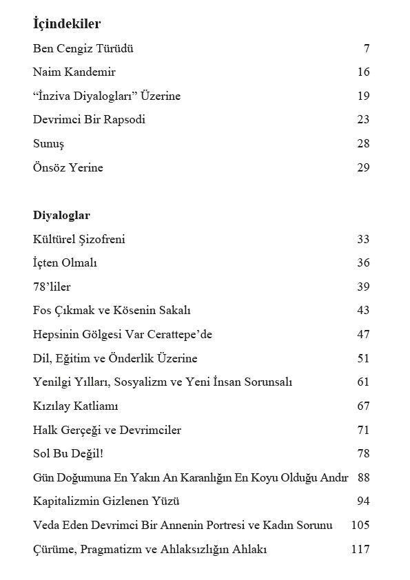 İnziva Diyalogları