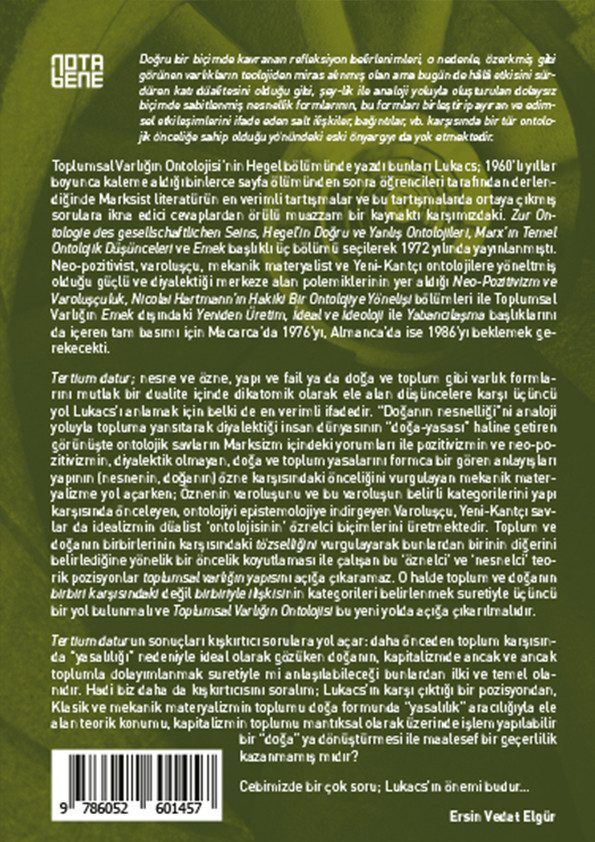 Toplumsal Varlığın Ontolojisi - Hegel Marx Emek