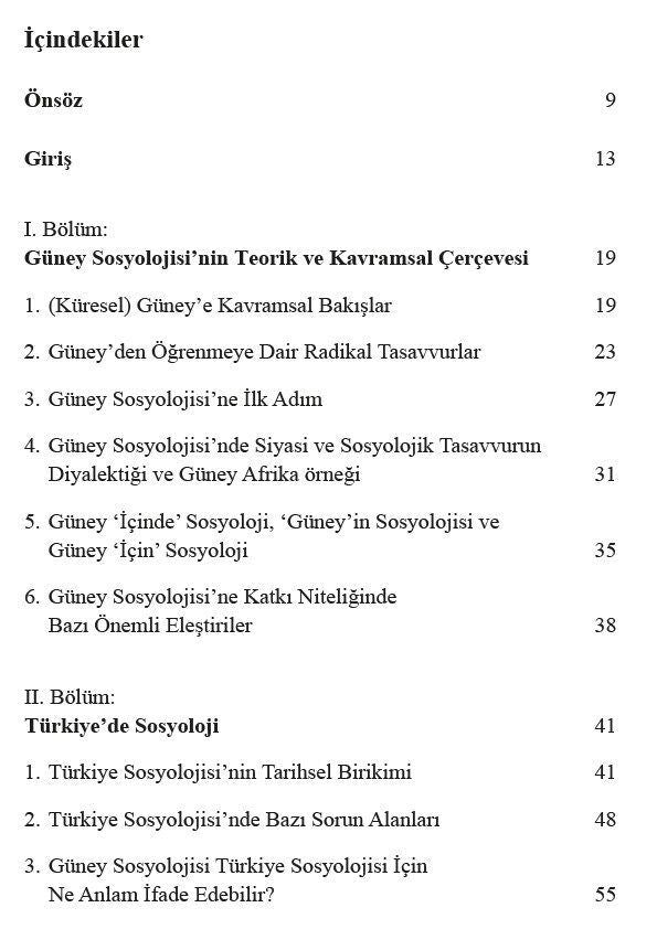 Güney Sosyolojisi ve Türkiye’de Sosyoloji
