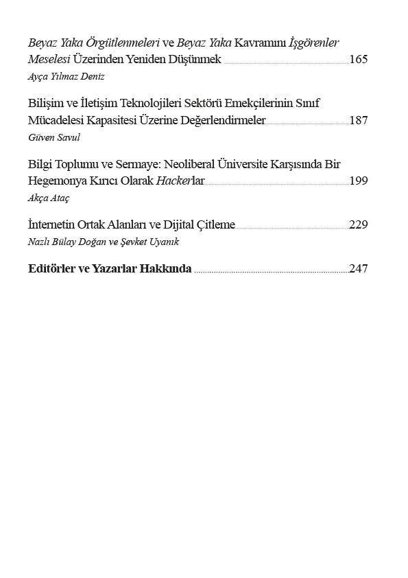 Sınıfın Suretleri - Emek Süreçleri ve Karşı Hareketler