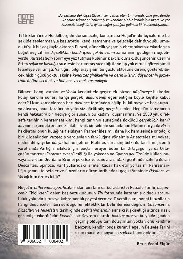 Felsefe Tarihi 1. Cilt: Thales'den Platon'a Grek Felsefesi
