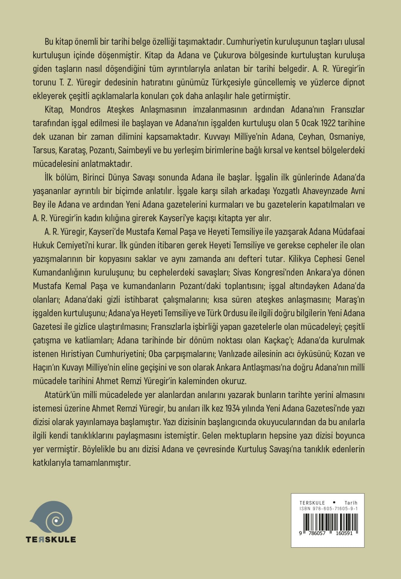 Adana’nın Kurtuluş Mücadelesi Anıları