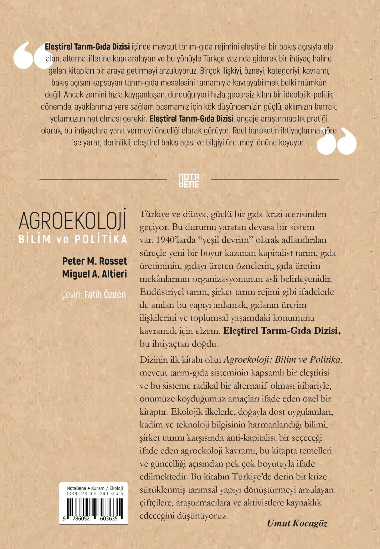 Agroekoloji Bilim ve Politika