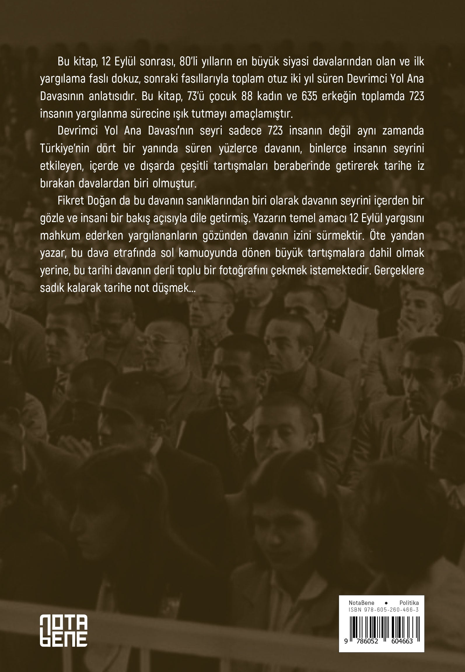 Devrimci Yol Ana Dava Duruşmaları 1982-1989
