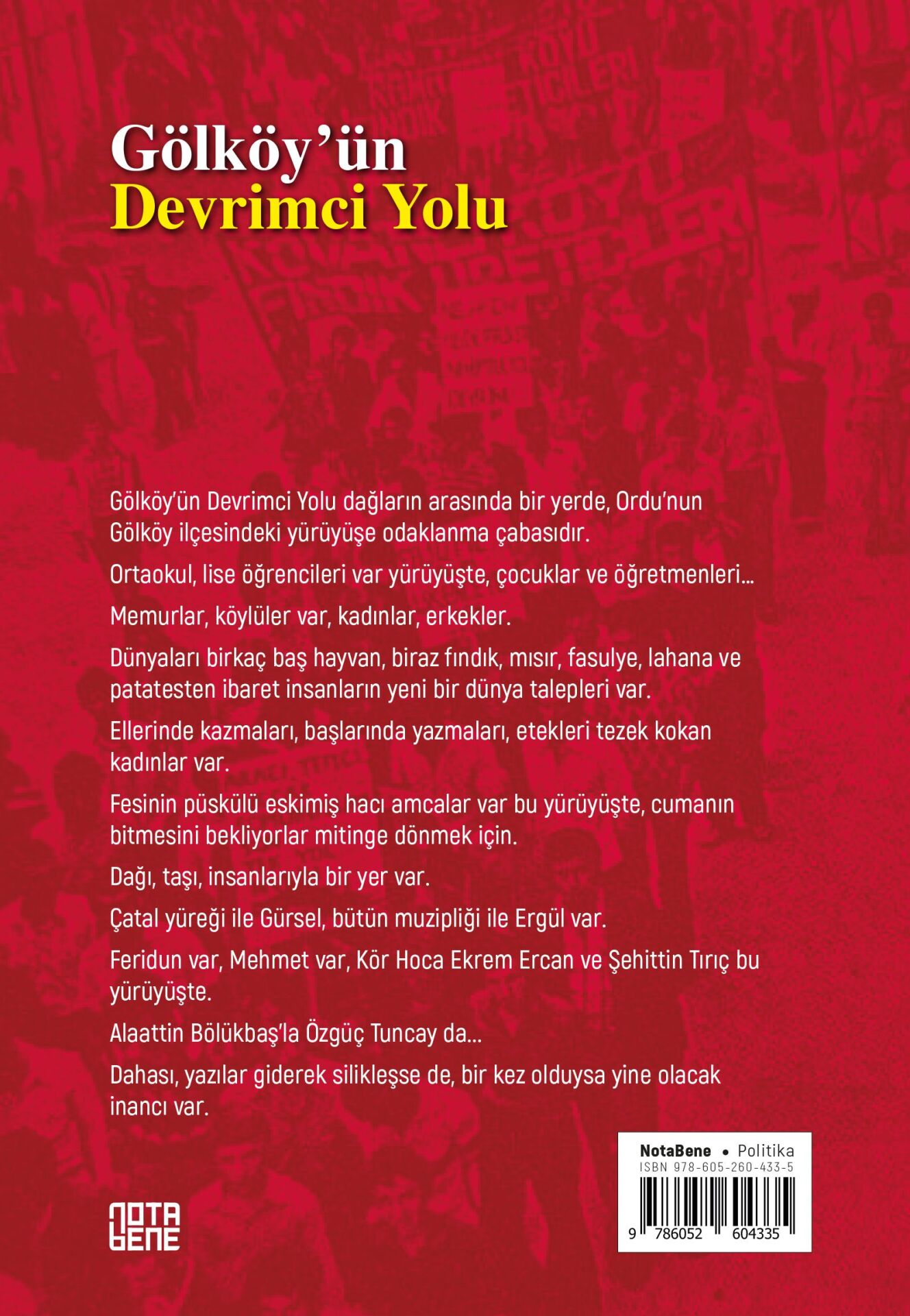 GÖLKÖY’ÜN DEVRİMCİ YOLU