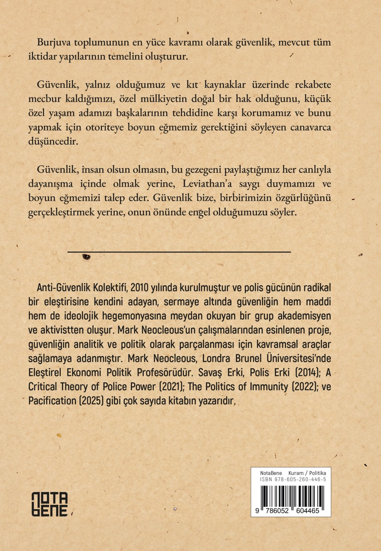 Güvenliğin İlgası - Bir Manifesto
