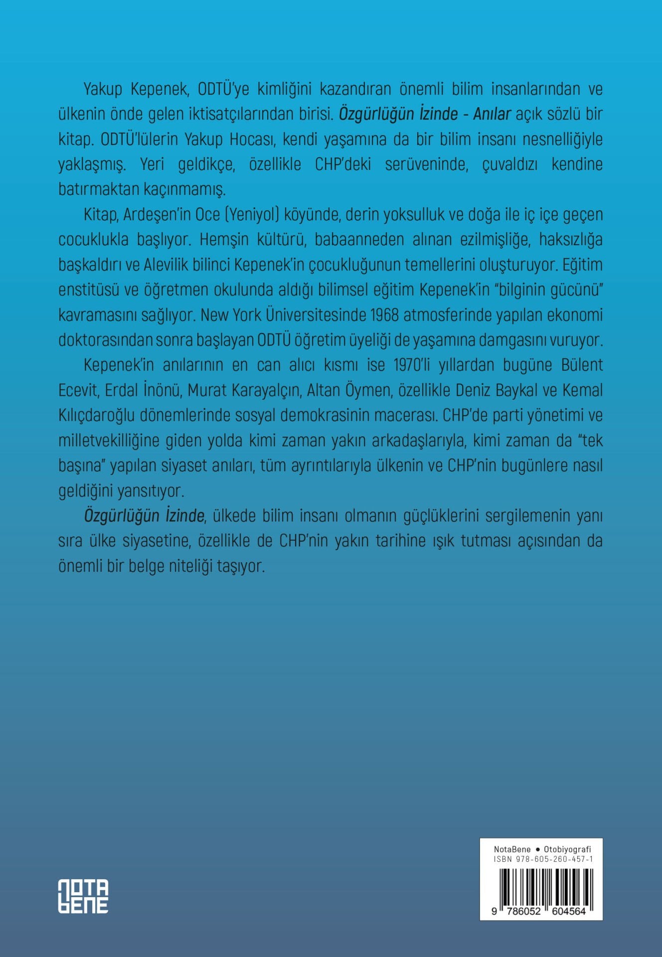 Özgürlüğün İzinde Anılarım