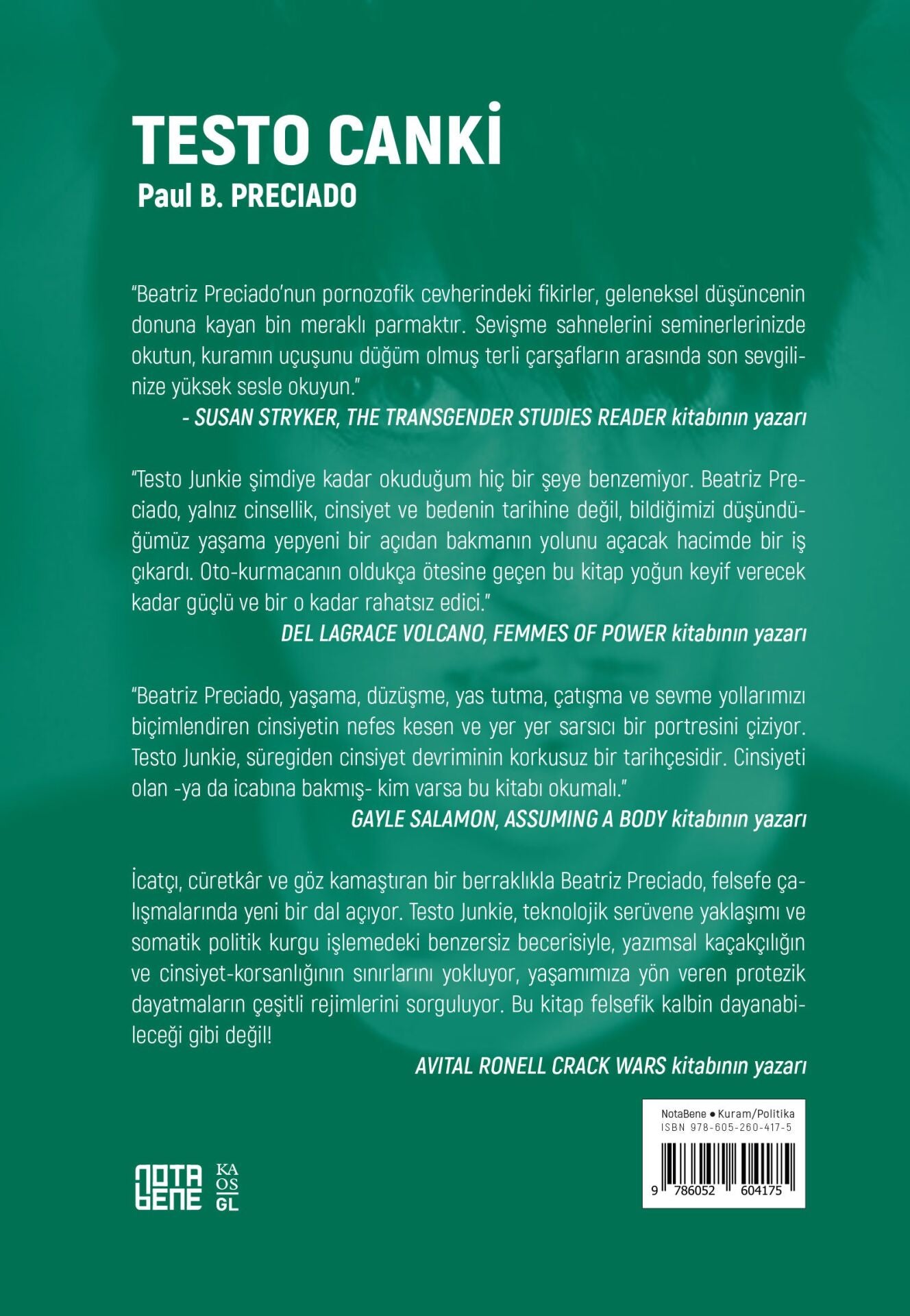 Testo Canki Farmakopornografik Çağda Seks, Uyuşturucular ve Biyopolitika
