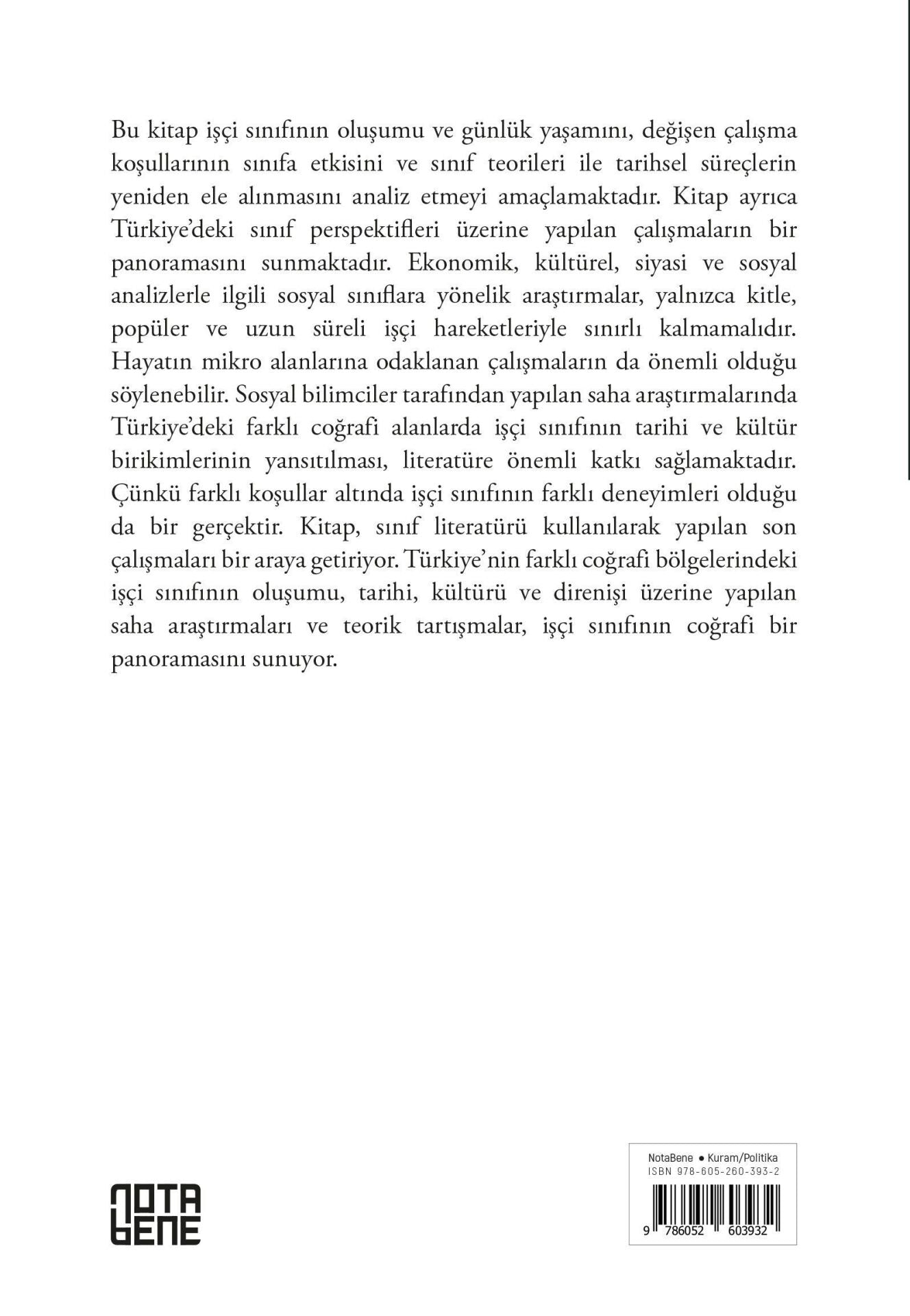 Türkiye’de Sınıf Çalışmaları