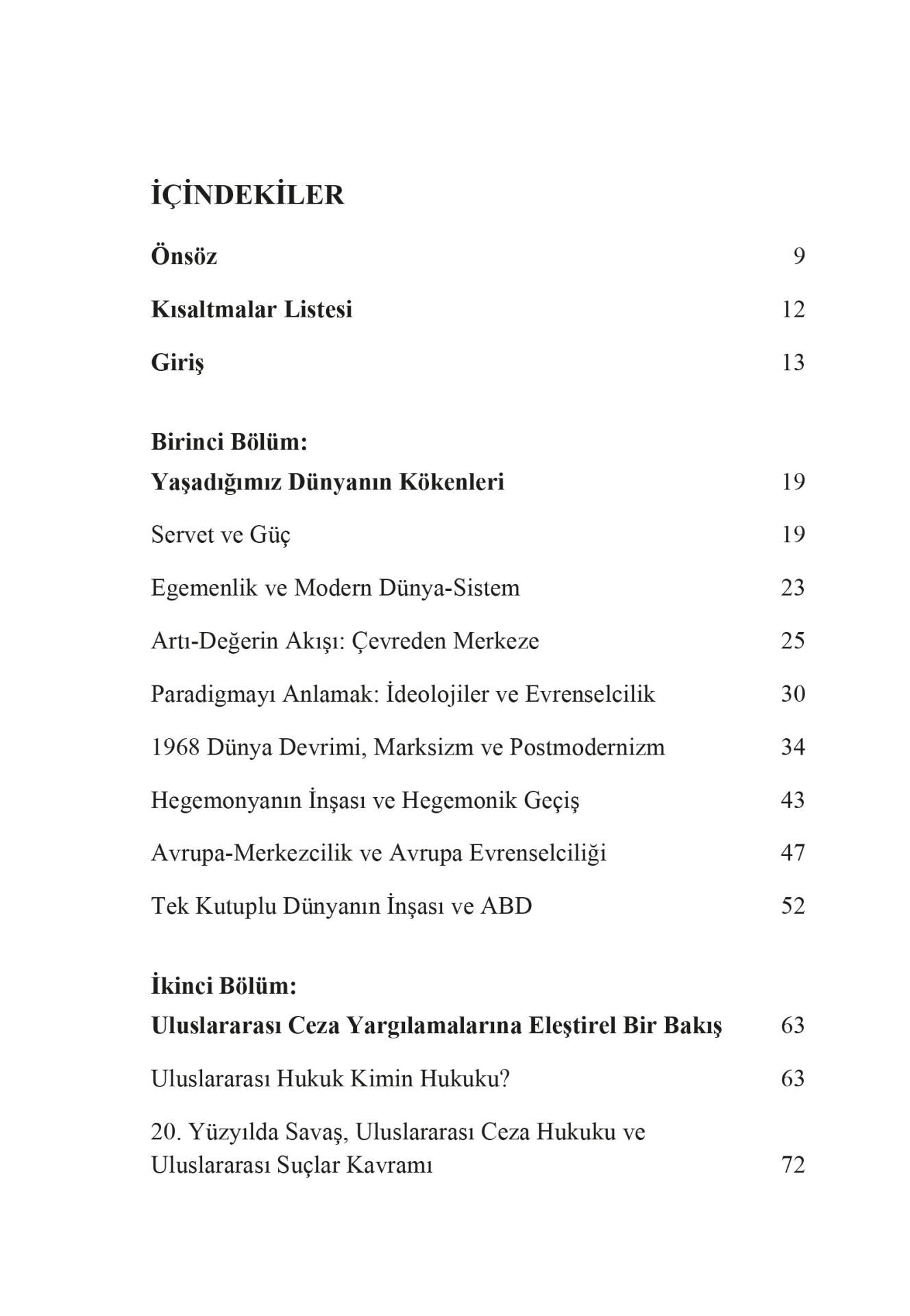 Küresel Adalet Emperyalizm ve Uluslararası Yargılamalar