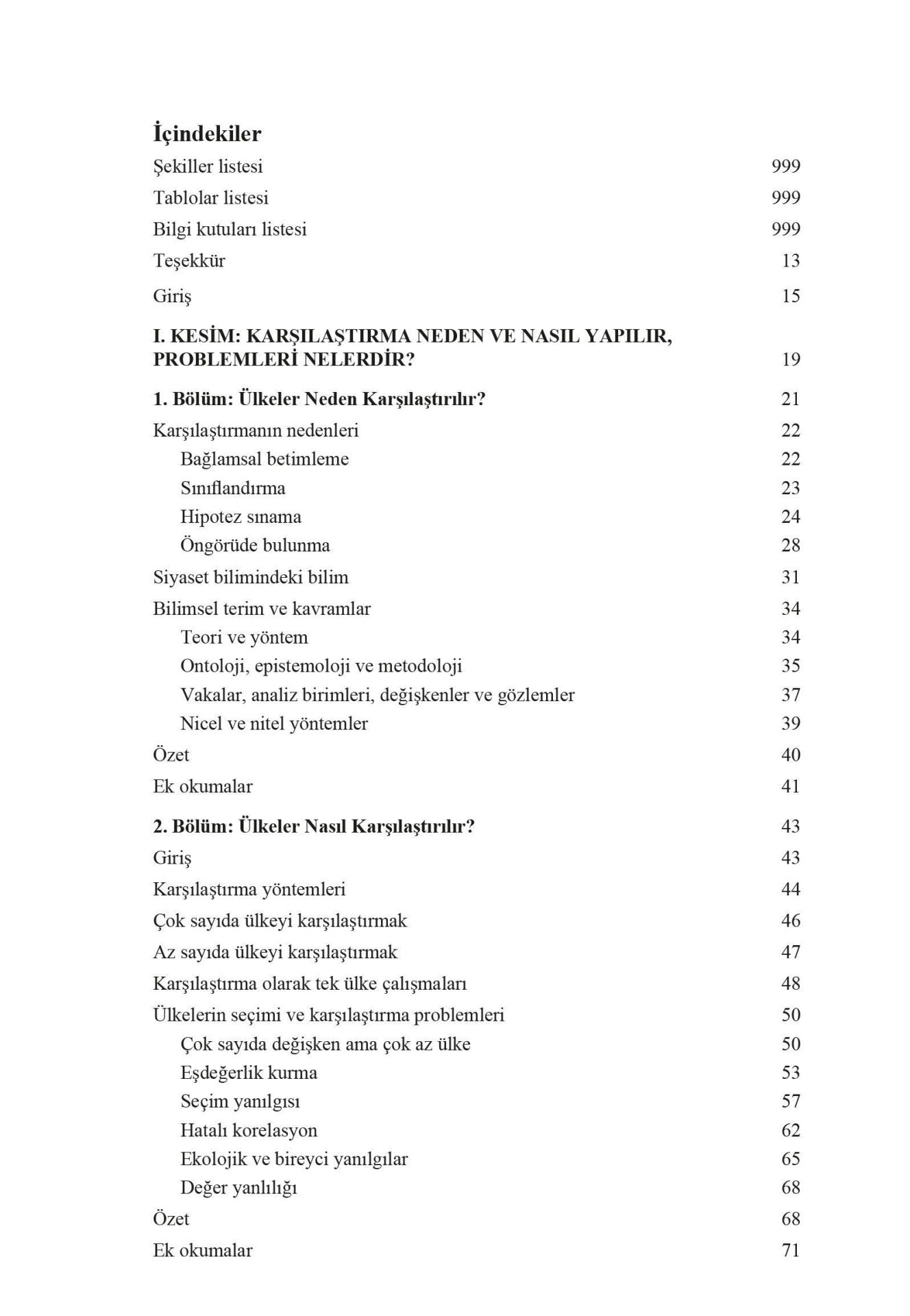 Karşılaştırmalı Siyasette Konular ve Yöntemlere Giriş
