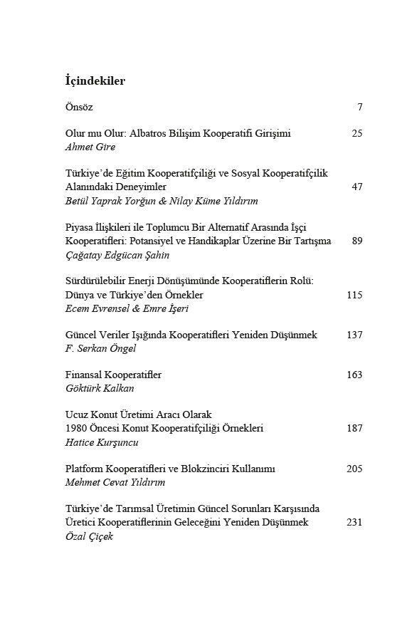 Şirketlerden Kooperatiflere, Rekabetten Dayanışmaya -  Tartışmalar, Deneyimler