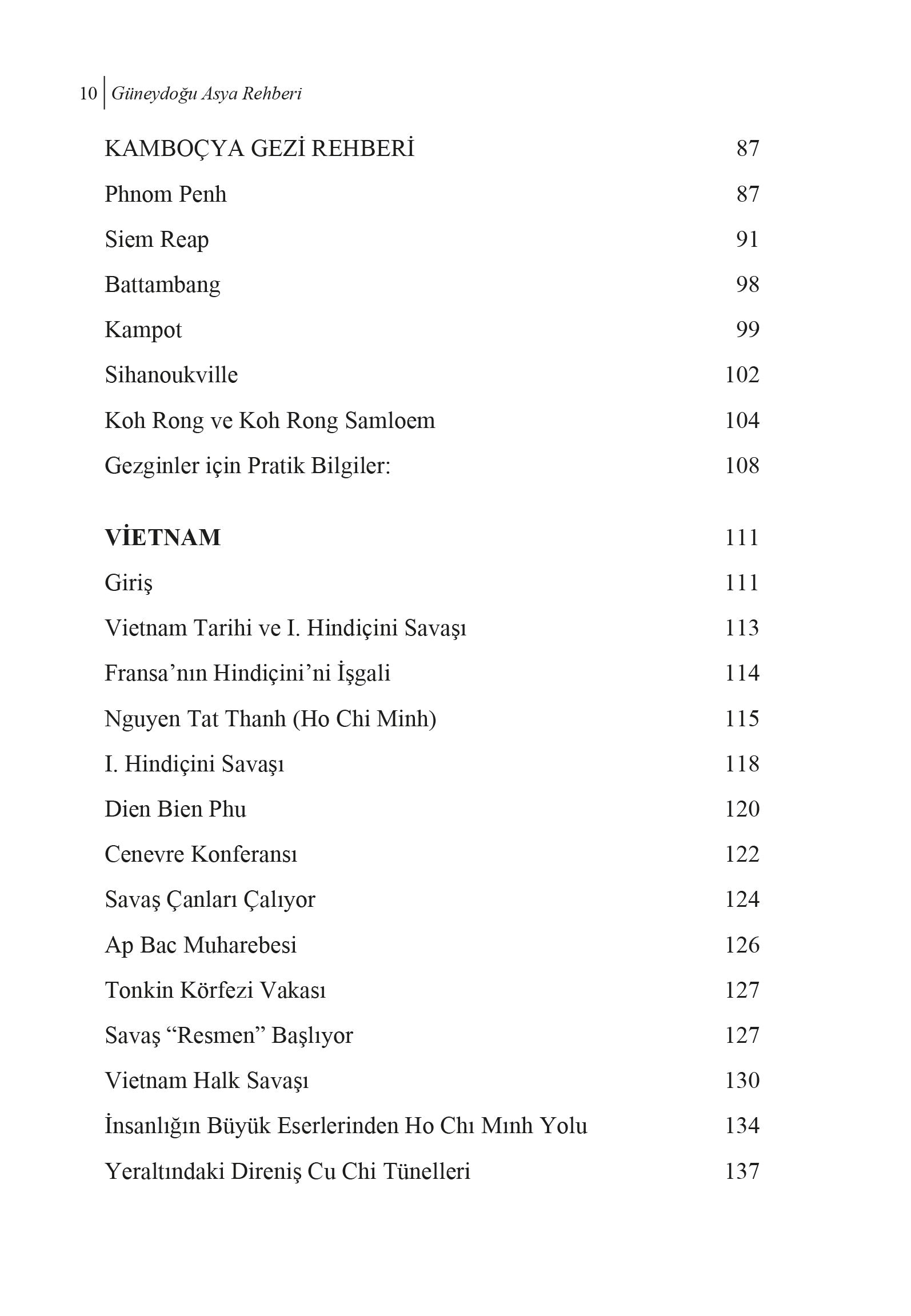 Tayland-Kamboçya-Vietnam-Laos Güneydoğu Asya Rehberi