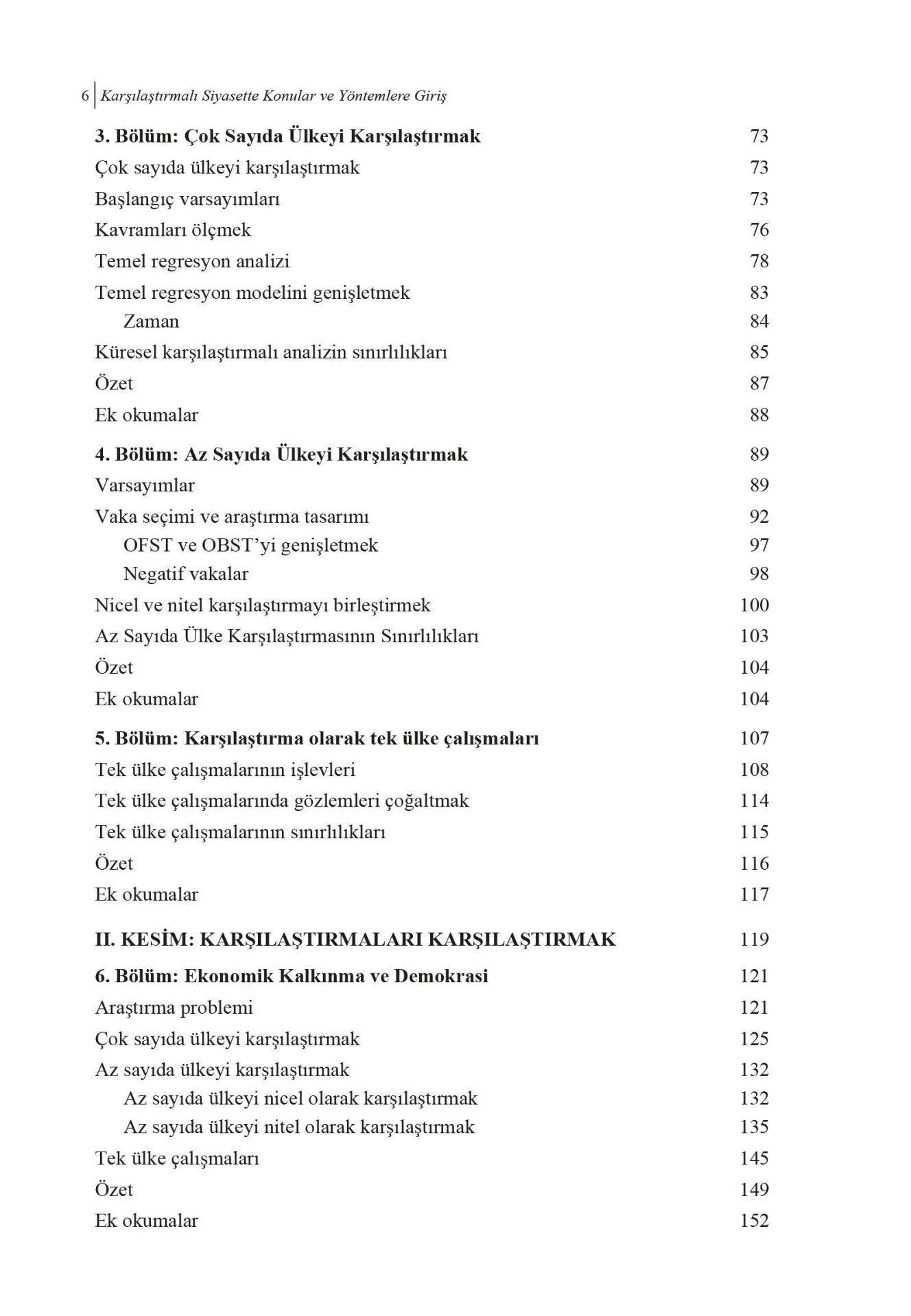 Karşılaştırmalı Siyasette Konular ve Yöntemlere Giriş