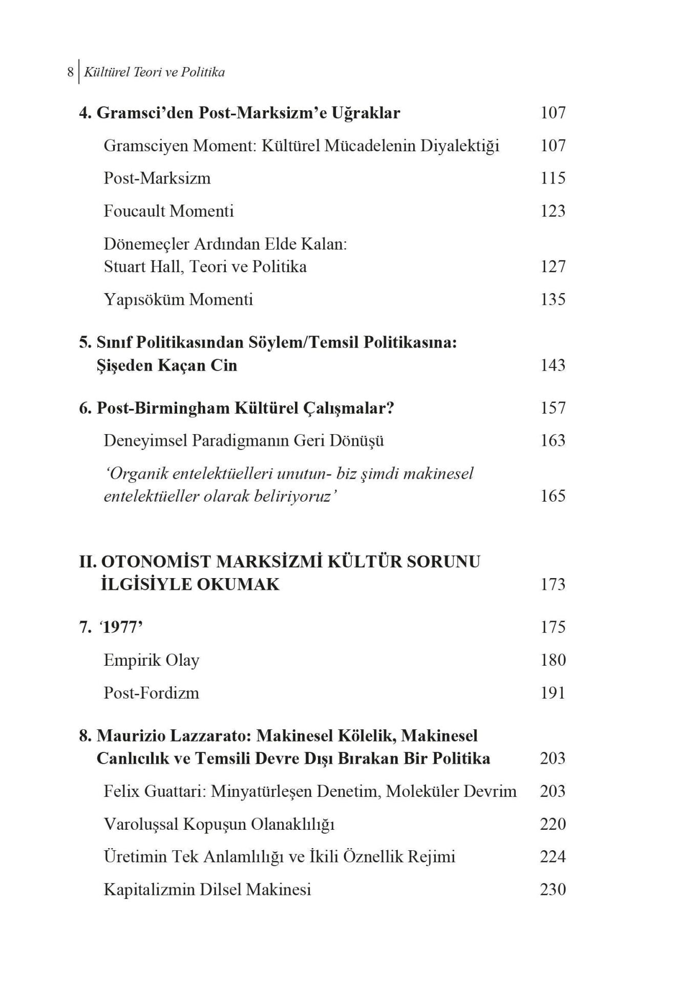 Kültürel Teori ve Politika