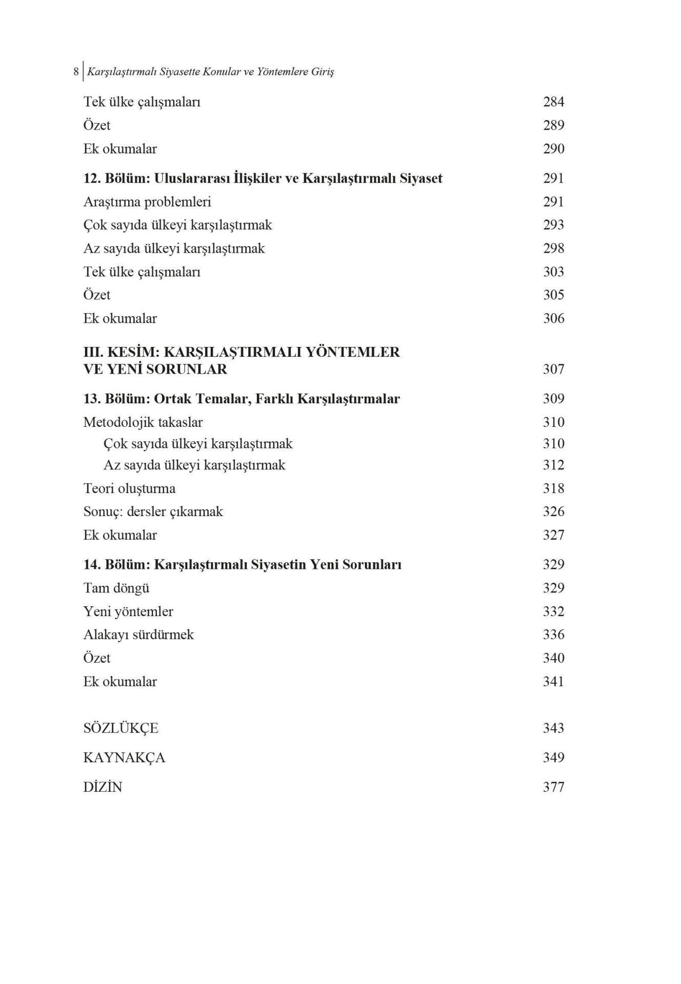 Karşılaştırmalı Siyasette Konular ve Yöntemlere Giriş