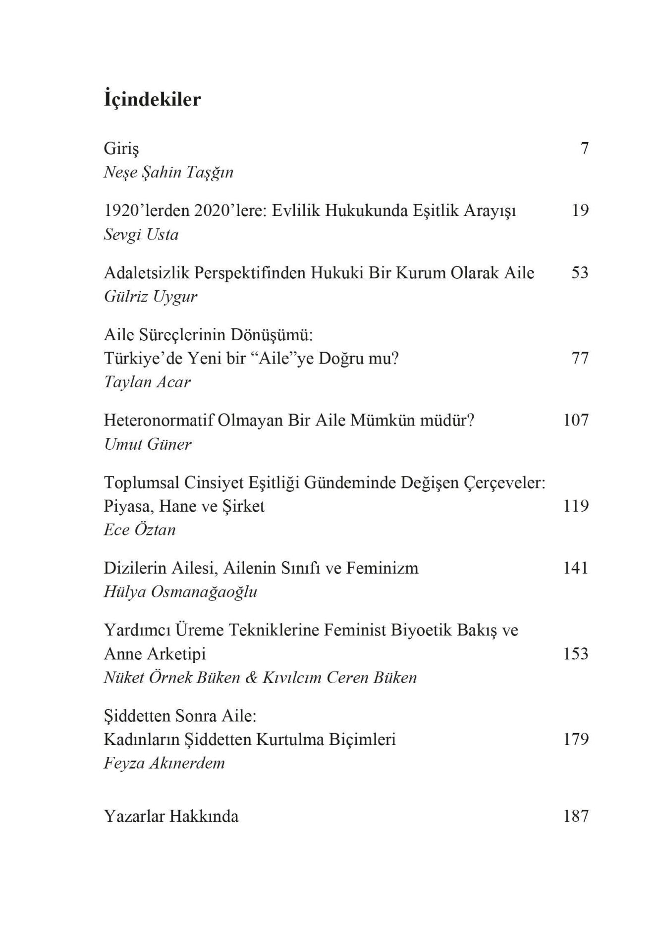 Bu Çağda Aile? Güncel Tartışmalardan Bir Kesit