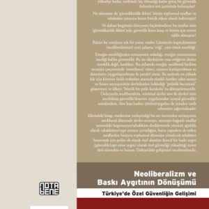 Neoliberalizm ve Baskı Aygıtının Dönüşümü Türkiye'de Özel Güvenliğin Gelişimi (TÜKENDİ)